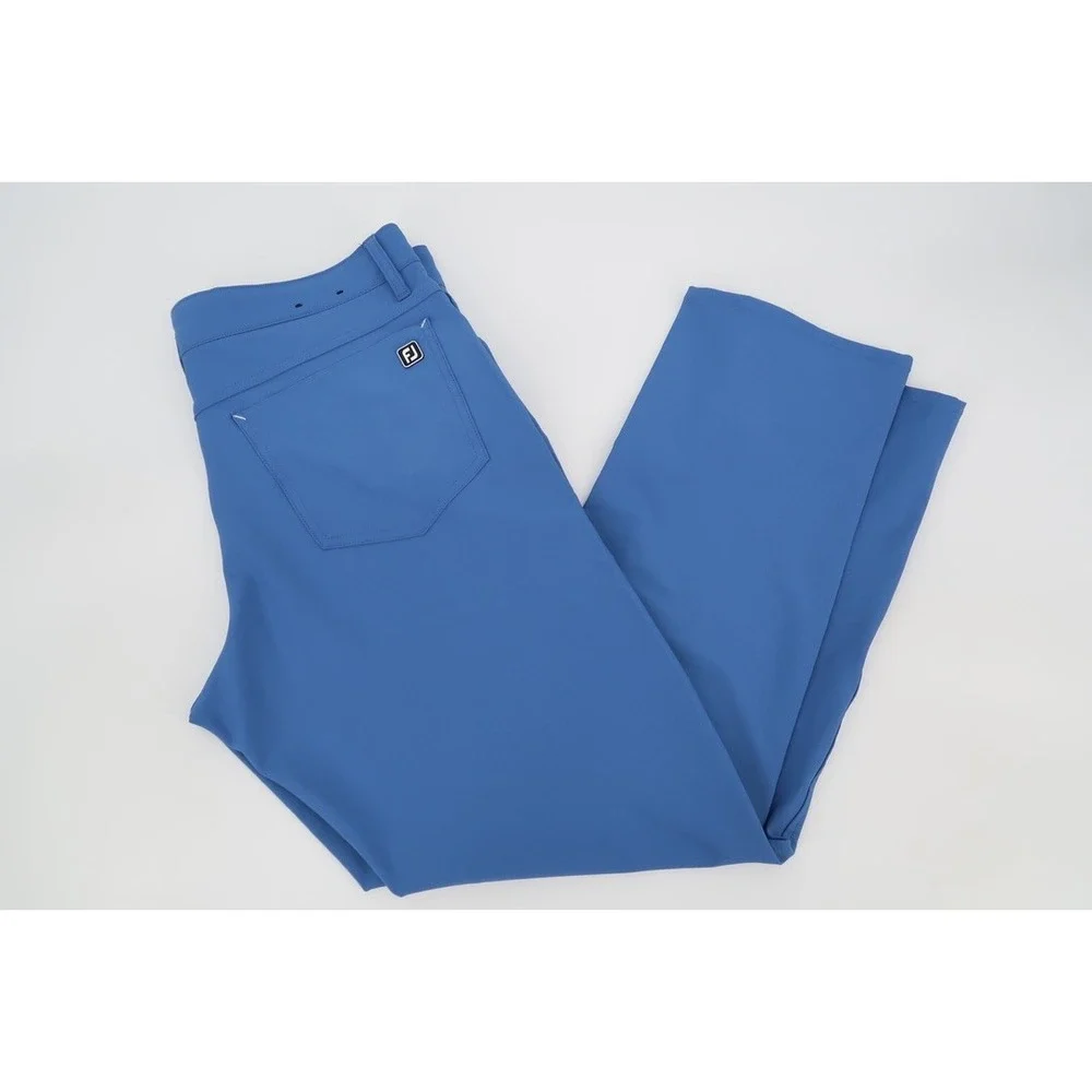 FootJoy Golf Pants Mens 33x30 Blue Athletic Fit 5-Pocket Performance Stretch